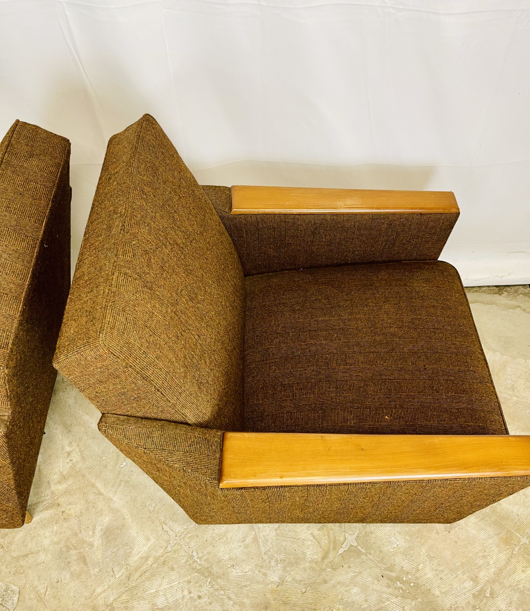 Paire de fauteuils des années 60-photo-7